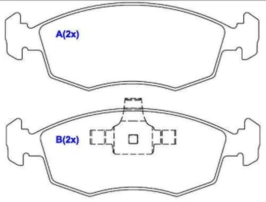Brake Pad Set, disc brake (1636487080)