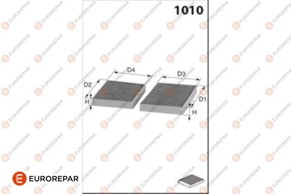 Filter, cabin air (1686258080)