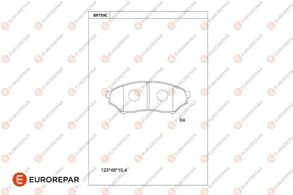 Brake Pad Set, disc brake (1681248580)