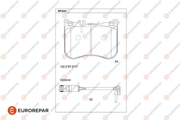 Brake Pad Set, disc brake (1681254280)