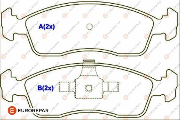 Brake Pad Set, disc brake (1686754580)