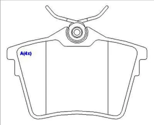 Brake Pad Set, disc brake (1643070880)