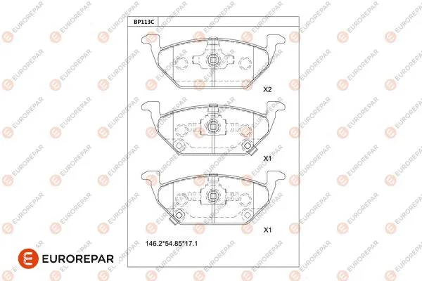 Brake Pad Set, disc brake (1681249780)