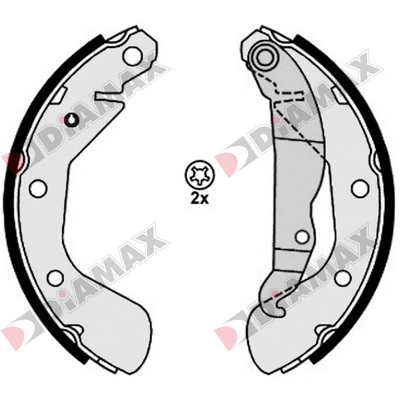 Brake Shoe Set (N01312)