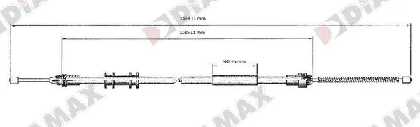 Cable Pull, parking brake (AA3025)