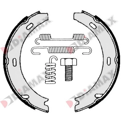 Brake Shoe Set, parking brake (N01227)