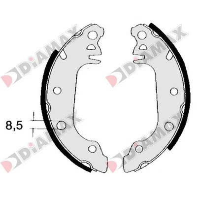 Brake Shoe Set (N01225)