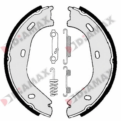Brake Shoe Set, parking brake (N01187)
