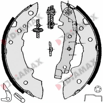 Brake Shoe Set (N01216)