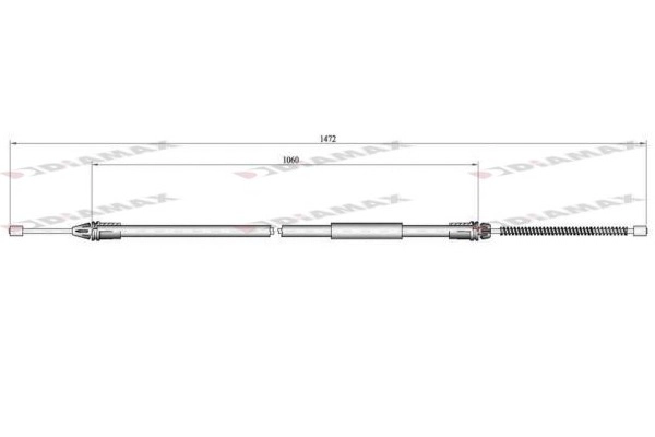 Cable Pull, parking brake (AA3010)