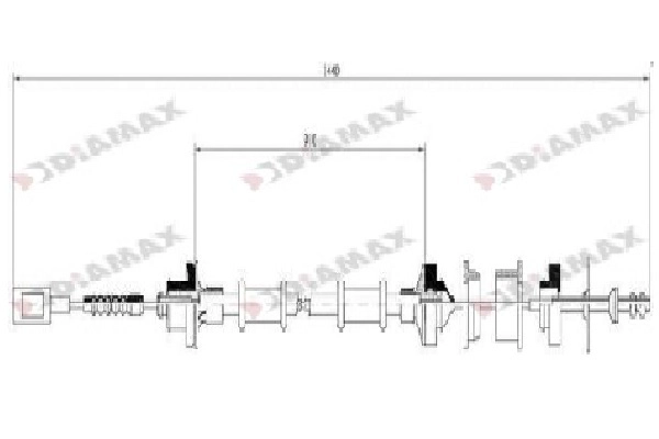 Cable Pull, clutch control (T8028)