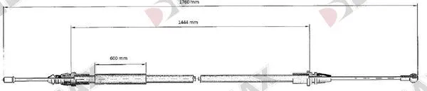 Cable Pull, parking brake (AA3026)
