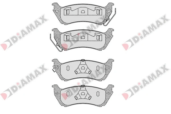Brake Pad Set, disc brake (N09308)