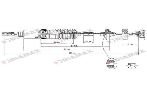 Cable Pull, clutch control (T8037)