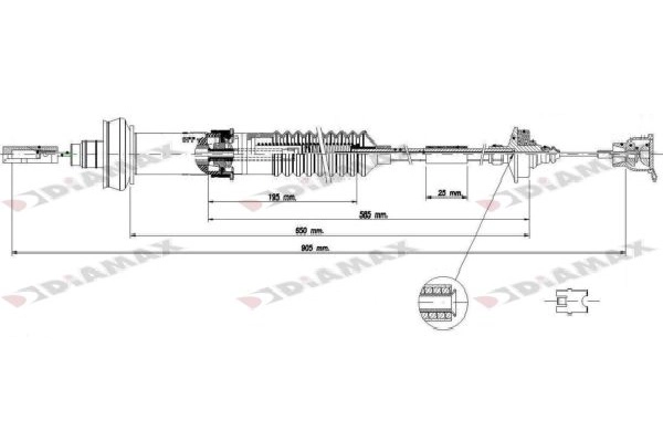 Cable Pull, clutch control (T8024)
