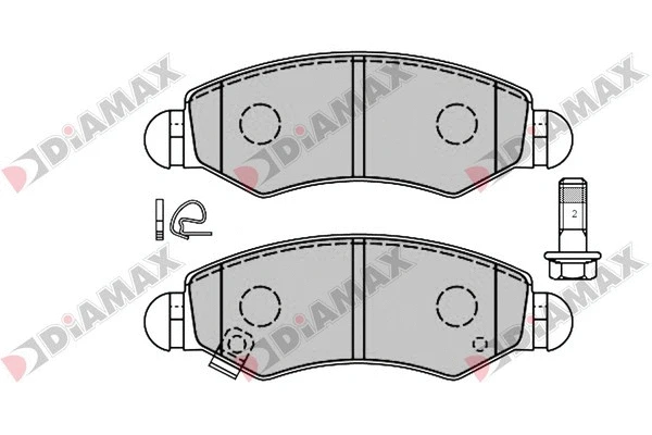 Brake Pad Set, disc brake (N09398)