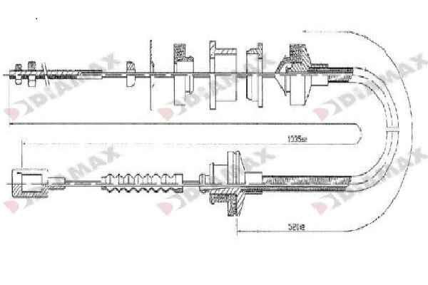 Cable Pull, clutch control (T8022)
