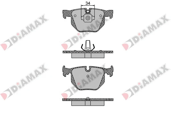 Brake Pad Set, disc brake (N09460)