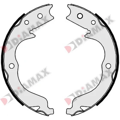Brake Shoe Set, parking brake (N01372)