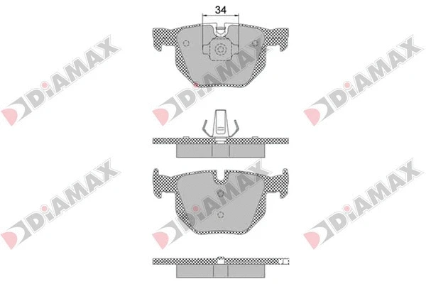 Brake Pad Set, disc brake (N09456)