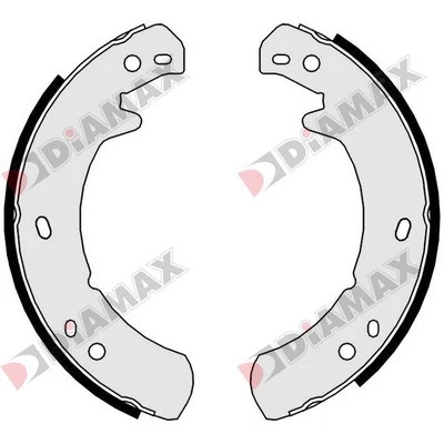 Brake Shoe Set, parking brake (N01158)