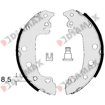 Brake Shoe Set (N01146)