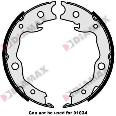 Brake Shoe Set, parking brake (N01373)