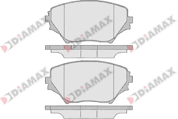 Brake Pad Set, disc brake (N09625)