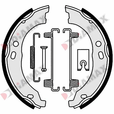 Brake Shoe Set, parking brake (N01153)