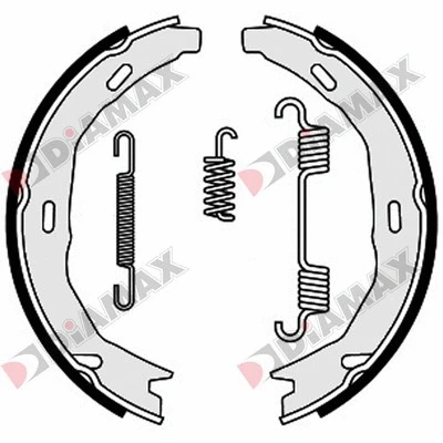 Brake Shoe Set, parking brake (N01365)