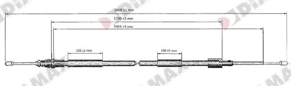 Cable Pull, parking brake (AA3027)