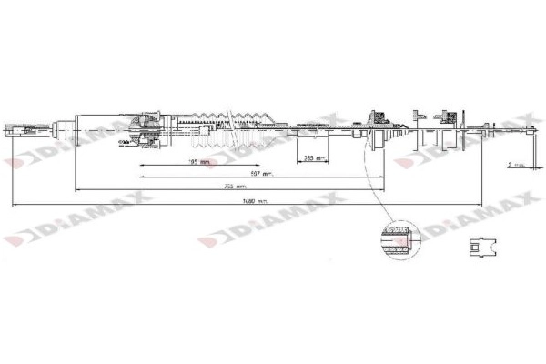 Cable Pull, clutch control (T8010)