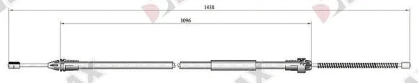 Cable Pull, parking brake (AA3011)