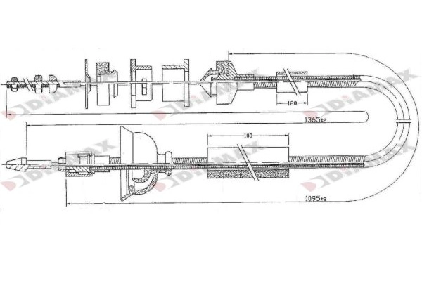 Cable Pull, clutch control (T8009)