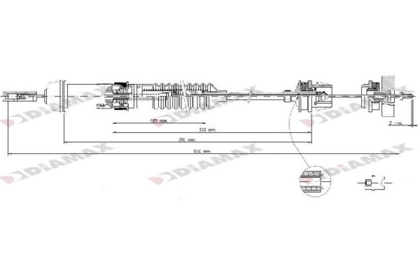 Cable Pull, clutch control (T8008)