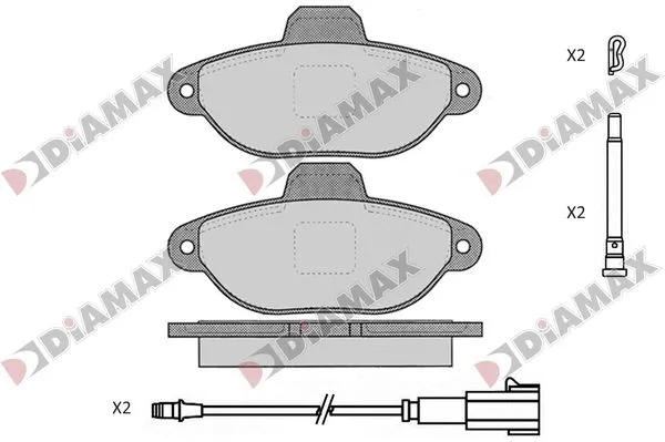 Brake Pad Set, disc brake (N09833)