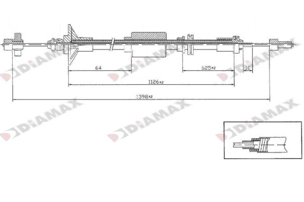 Cable Pull, clutch control (T8041)