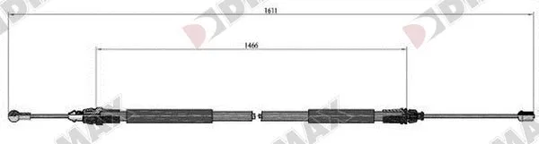 Cable Pull, parking brake (AA3006)
