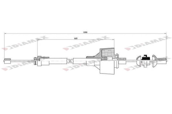 Cable Pull, clutch control (T8002)