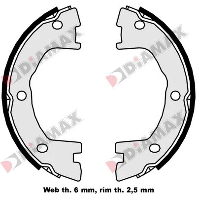 Brake Shoe Set, parking brake (N01355)