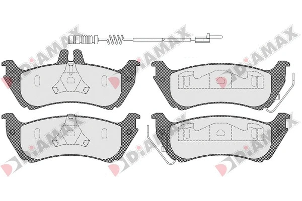 Brake Pad Set, disc brake (N09288A)