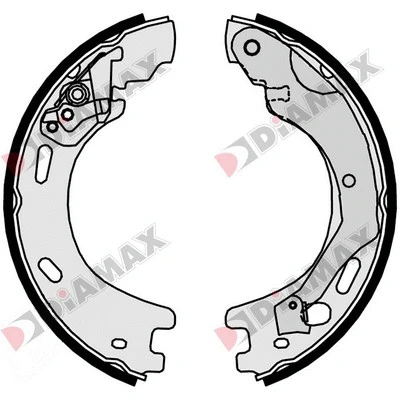 Brake Shoe Set, parking brake (N01363)