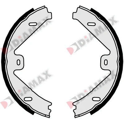 Brake Shoe Set, parking brake (N01371)