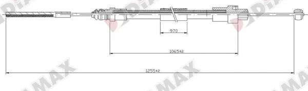 Cable Pull, parking brake (AA3028)