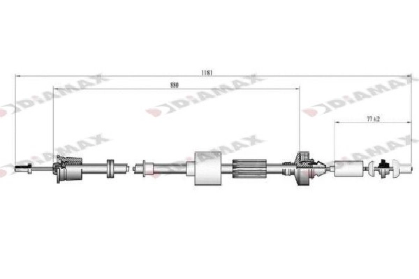 Cable Pull, clutch control (T8021)