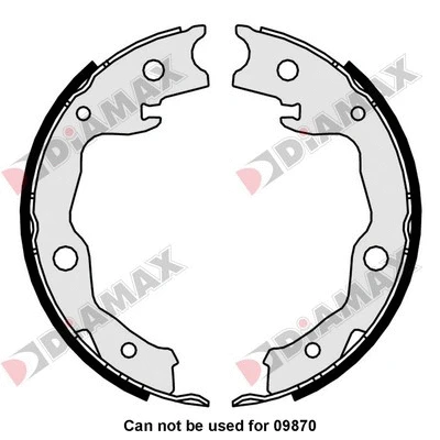 Brake Shoe Set, parking brake (N01377)