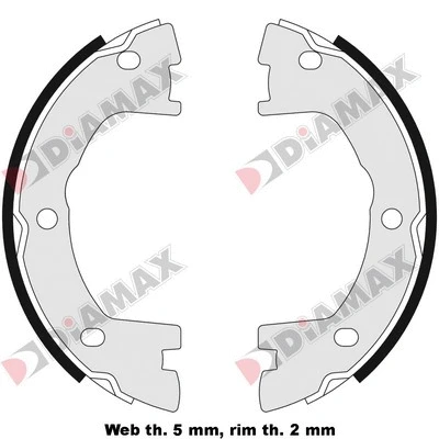 Brake Shoe Set, parking brake (N01060)