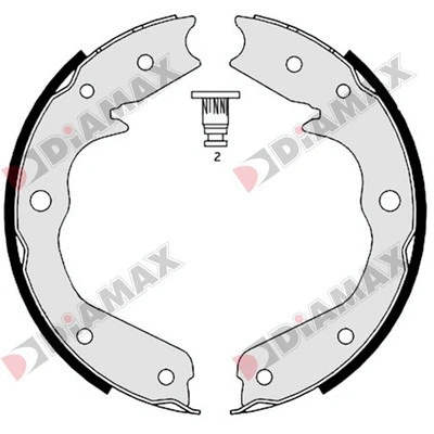 Brake Shoe Set, parking brake (N01344)