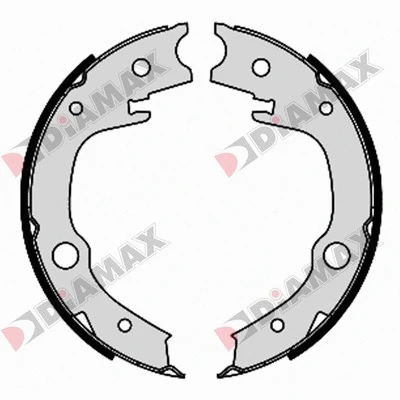 Brake Shoe Set, parking brake (N01128)
