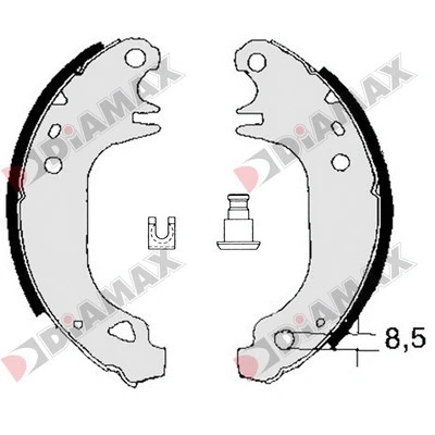 Brake Shoe Set (N01029)